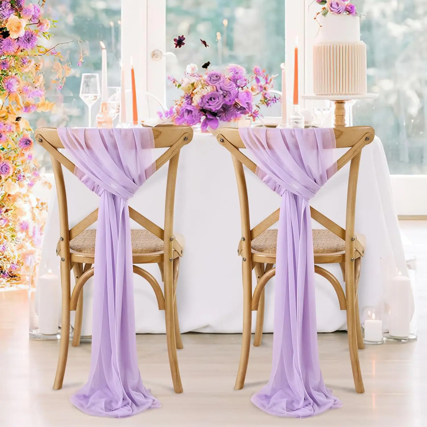 

10/50PCS 17X250cm White Chair Sashes Covers Chair Drapes Soft for Wedding Party Ceremony with Hotel Banquet Luxury Decoration