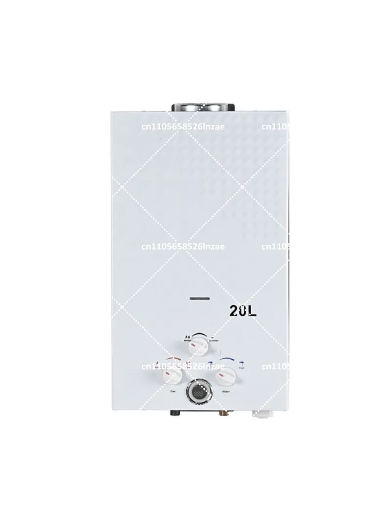 Gas Water Heater Propane Tankless Instant Hot Water Copper Heat Exchanger Outdoor