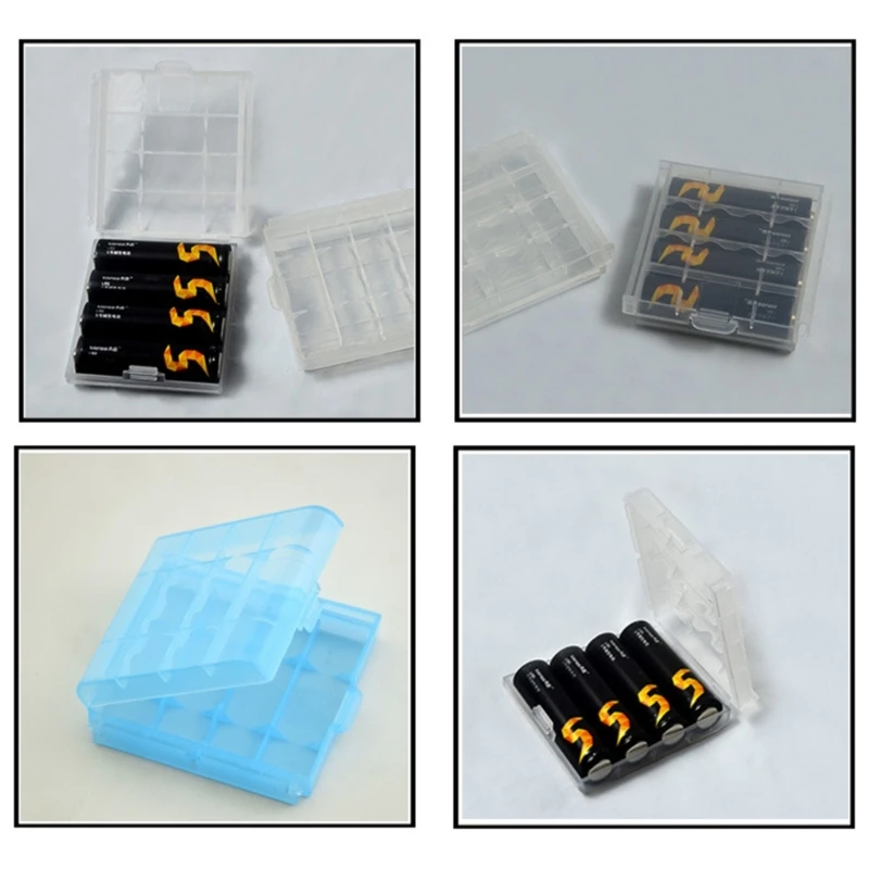 10 Miếng Pin Đựng Pin Hộp AA/AAA Cell Pin Bảo Quản Hộp Nhựa Pin Dropshipping