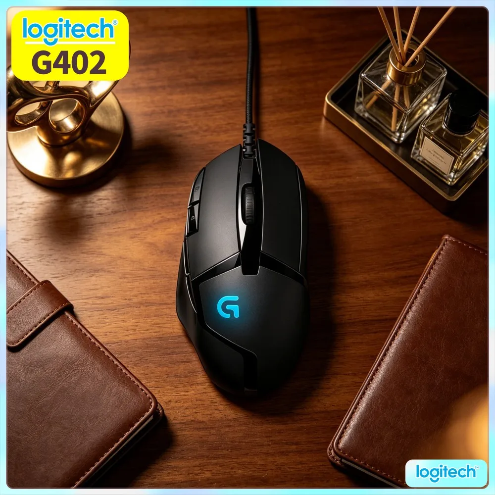 Logitech G402 Hyperion Fury USB Mouse Stable Wear‑Resistant Notebook Beginner E‑Sports Practitioner Gear