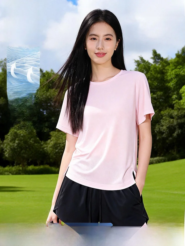 

Jeanswest Women's Summer New Qui Dry Sport Riding Sunscreen ort Sve T-irt orts Two Piece Set Breathable Moisture W...