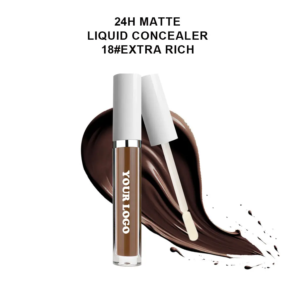 ฉลากส่วนตัว Professional Face Liquid คอนซีลเลอร์ Matte ความคุ้มครองสูงกันน้ําควบคุมน้ํามัน Moisturizing คอนซีลเลอร์ติดทนนาน