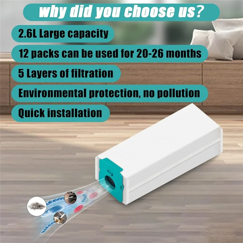 Penjualan Musim Panas Kantong Debu Pengganti VCA-ADB953, untuk Vakum Stik Tanpa Kabel Jet Khusus-Dapat Digunakan Sekali Pakai untuk Kode Model untuk VS20A9