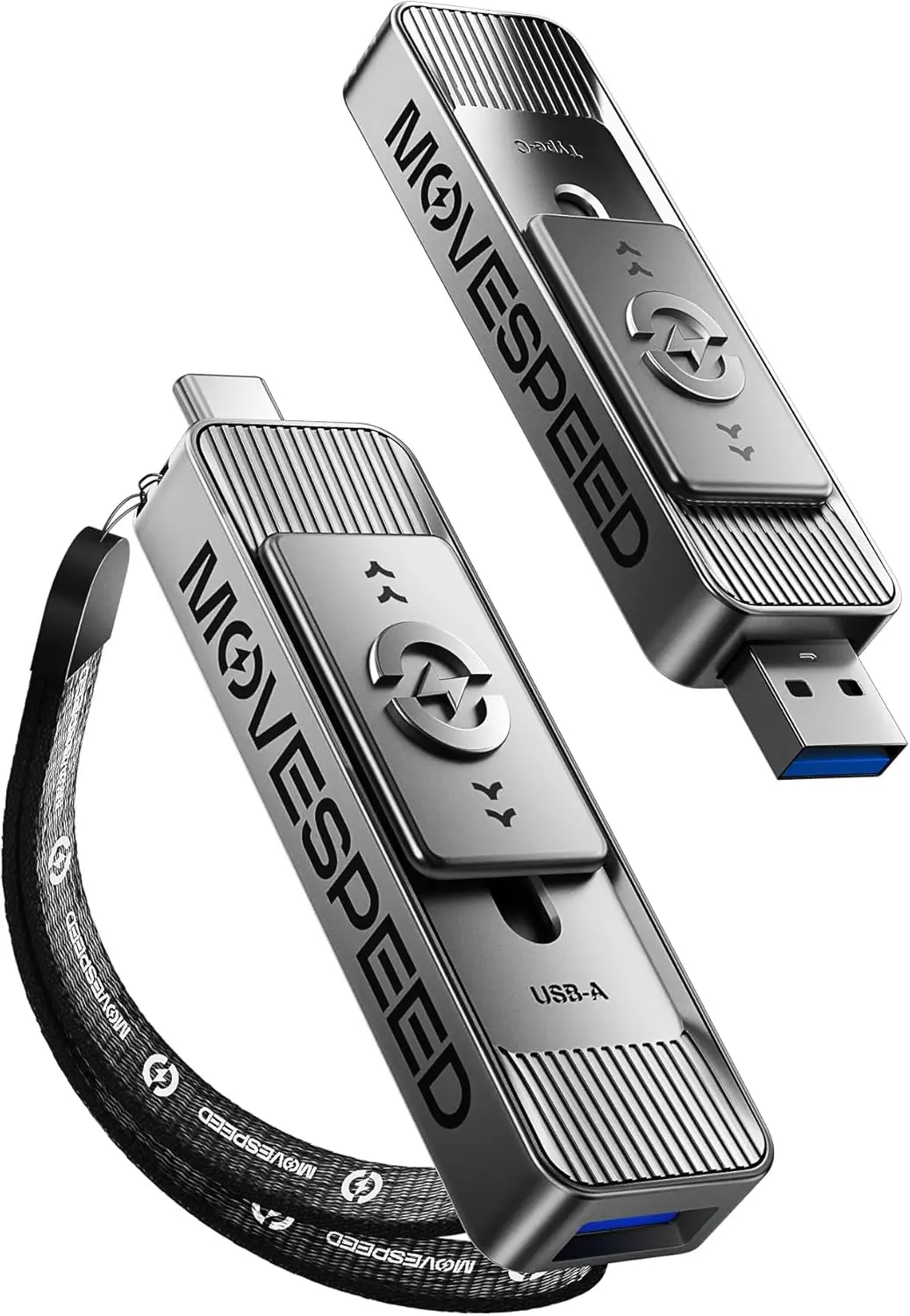 

2TB Portable SSD with Dual USB-C/USB-A Ports, 560MB/s Speed for iPhone Android Mac