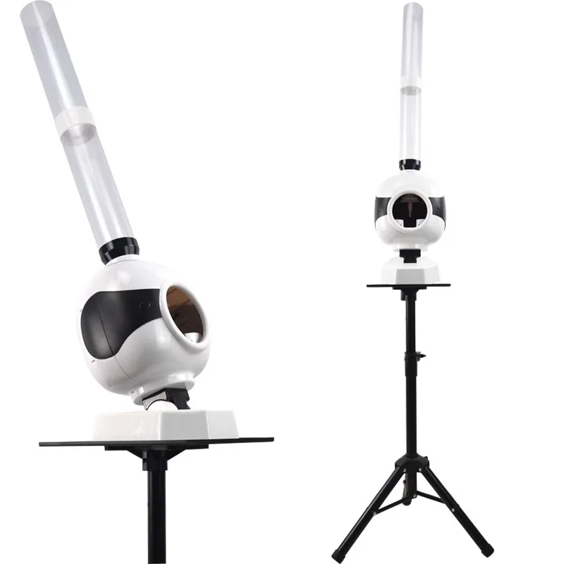 AC100-240V Automatic Badminton Serve Machine with 3s Interval & 6m Range/3m Height for Training/Kids/Home Use