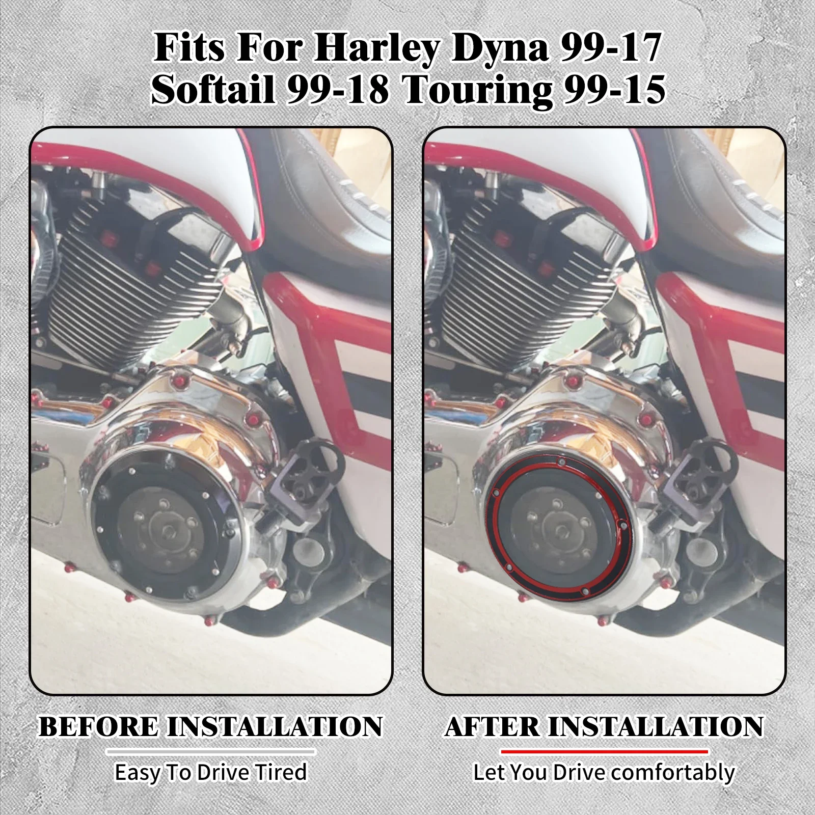 MACTIONS Derby Cover Gasket Ring Twin Cam For Harley Softail Touring Dyna Road Street Electra Glide Fatboy Fxd 99-14 2015 2016