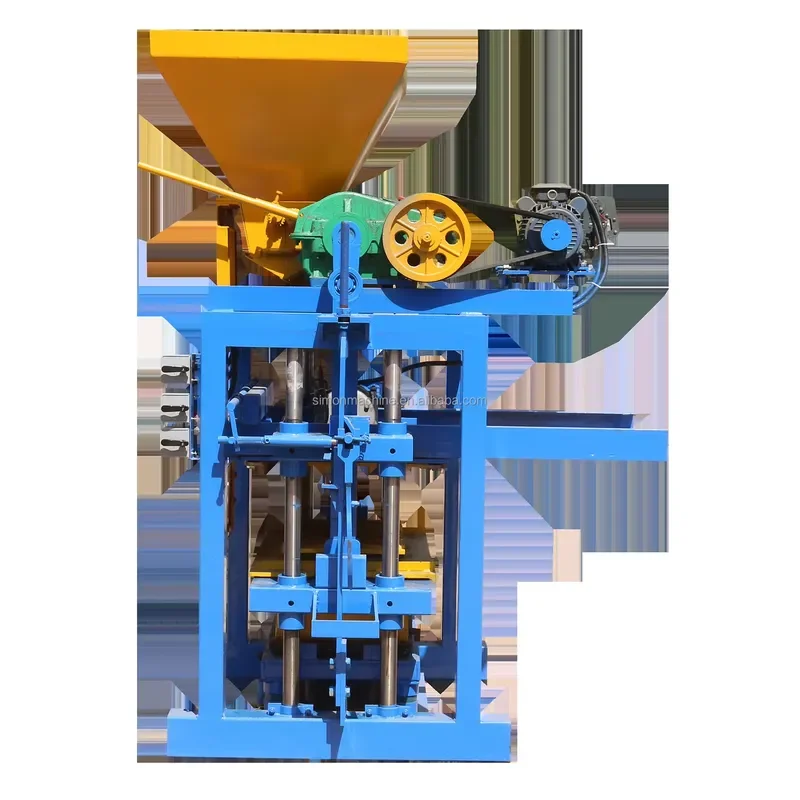 Business Ideas QTJ4-35 Semi Automatic Paver Brick Block Making Machinery