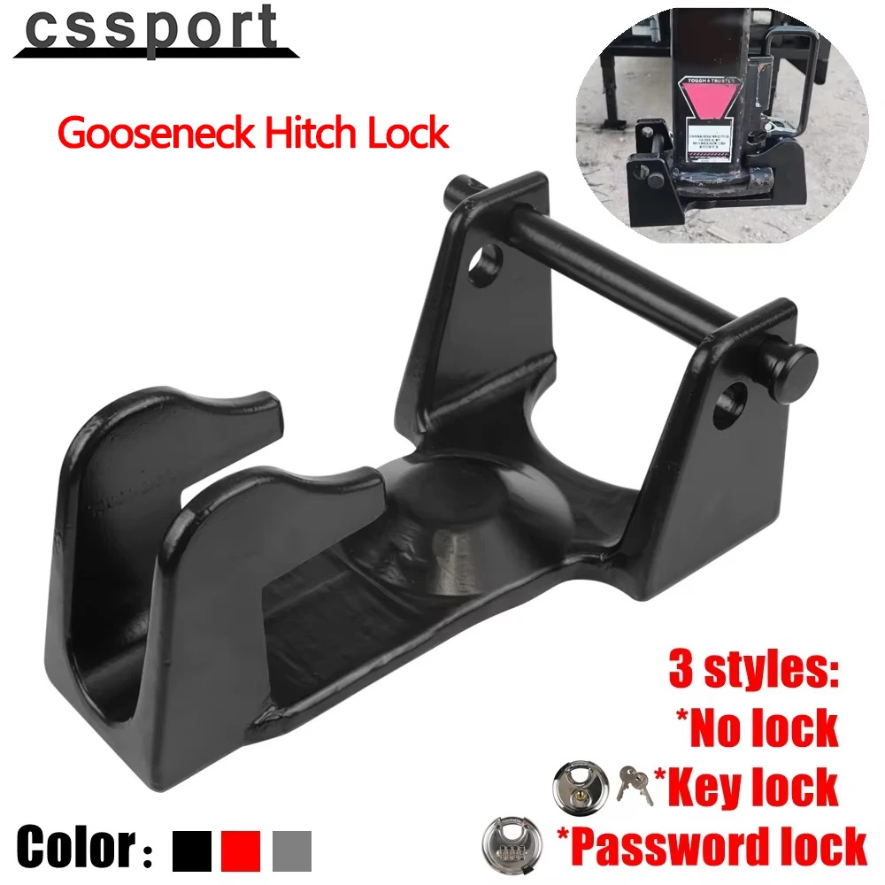 

Heavy Gooseneck Trailer Hitch Locks, Gooseneck Hitch Lock, Model TL-50 Coupler Trailer Lock For Livestock Haulers, RVs