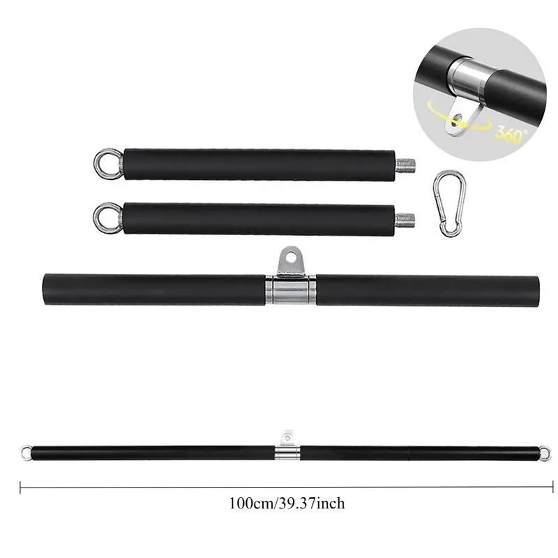 Verstellbare abnehmbare Fitness Lat Pull Down Bar 360° ° Drehbarer Griff für Kabelmaschinen-Fitnesszubehör