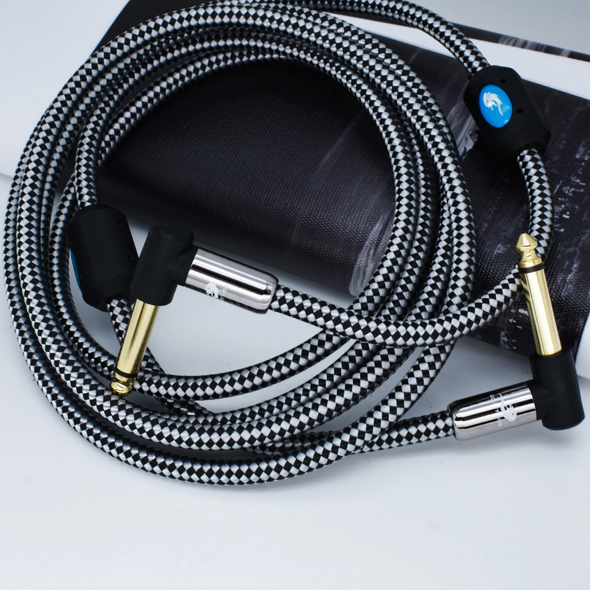 HIfi Audio Cable MONO 6.35mm Male to 6.35mm Male for Electric Organ Guitar Angle 1/4 Inch TS Jack to Jack Cable 1M 2M 3M 5M 8M