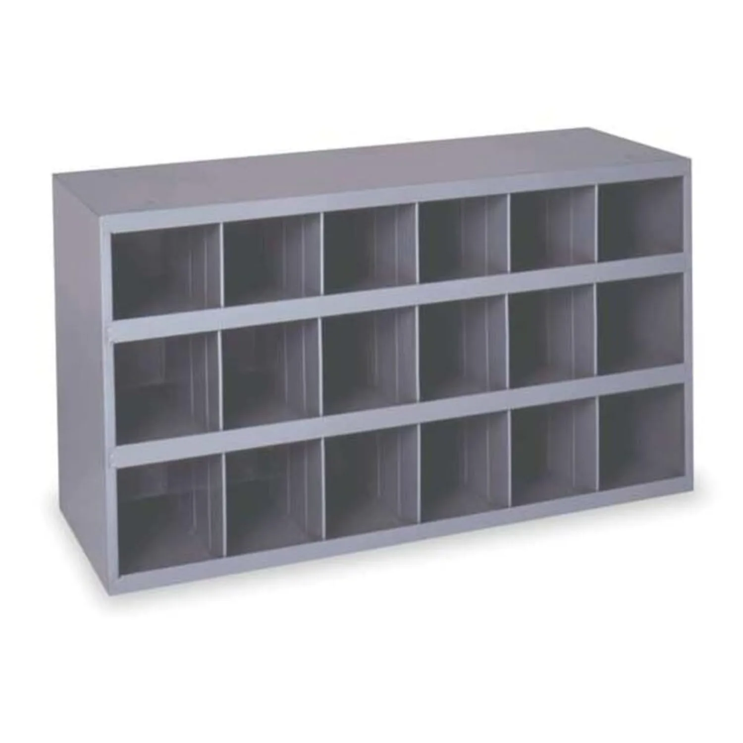 354-95 Gray Cold Rolled Steel 18 Opening Bin with Slope Self Design, 33-3/4