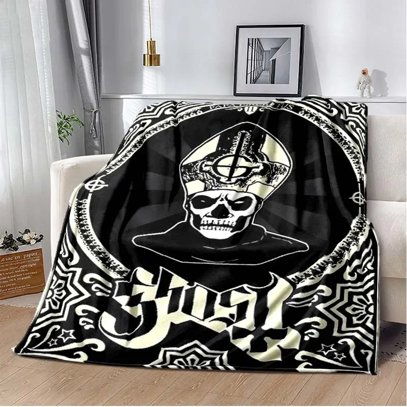 Ghost Band Blanket for Sofa Bed Bedroom Living Room,swedish Rock Band,Decke,couverture,одеяло,frazada,filt,halloween Gift