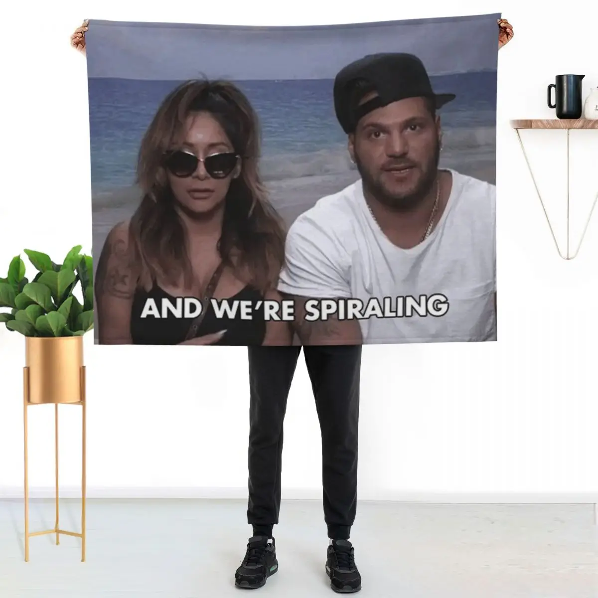 And We're Spiraling Throw Blanket Plaid on the sofa Winter beds Beautifuls Furrys warm for winter Moving Blankets