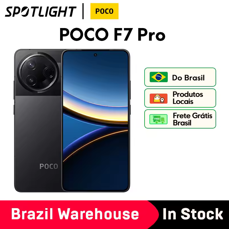 POCO F7 Pro Versão Global Smartphone NFC Snapdragon®8 Gen 3 6000mAh 6,67 "