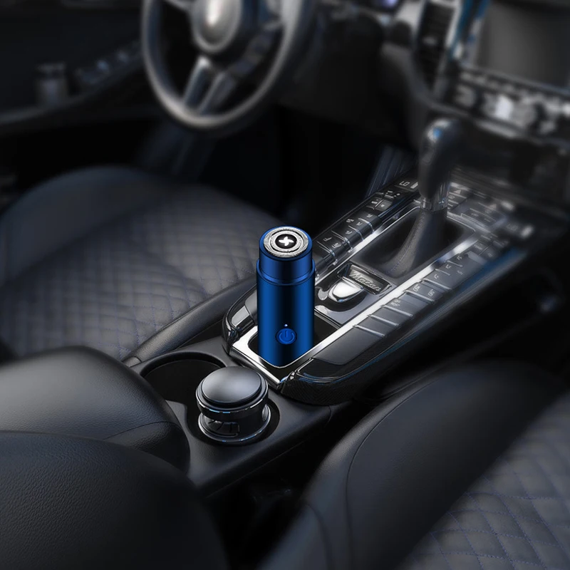 미니 전기 면도기 헤드 교체 휴대용 범용 남성용 습식 및 건식 수염 트리머 라운드 면도기 로터리 헤드