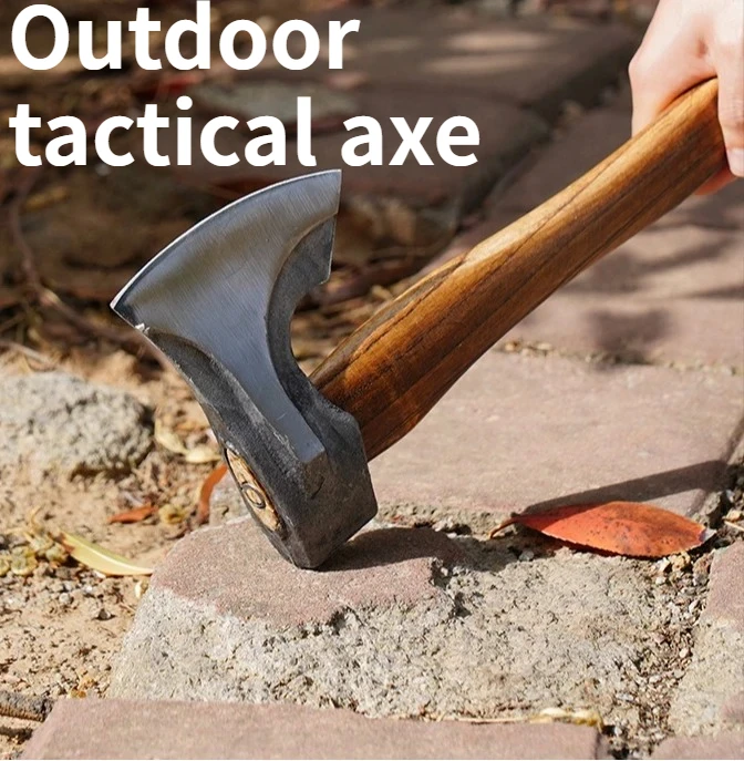 

NEW Long Handled Portable Self-defense Tactical Hand Axe Camping Forging Woodworking Niman Axe Outdoor EDC Tool