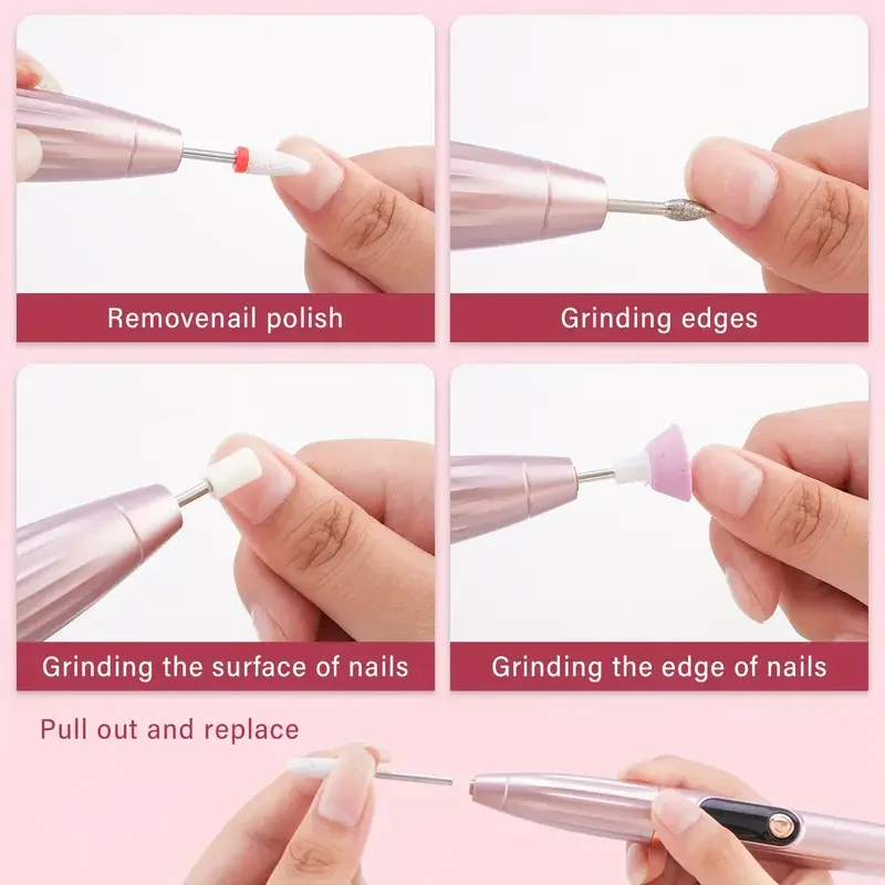 Machine à vernis à ongles électrique/dissolvant d'ongles/machine à ongles portable LCD coupe-ongles électrique aiguiseur d'ongles