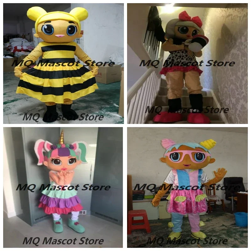 Anime Doll Girls Mascot Costumes Adult Cosplay Costume Birthday Character Party Cartoon Custom Furry Halloween Fancy Dress