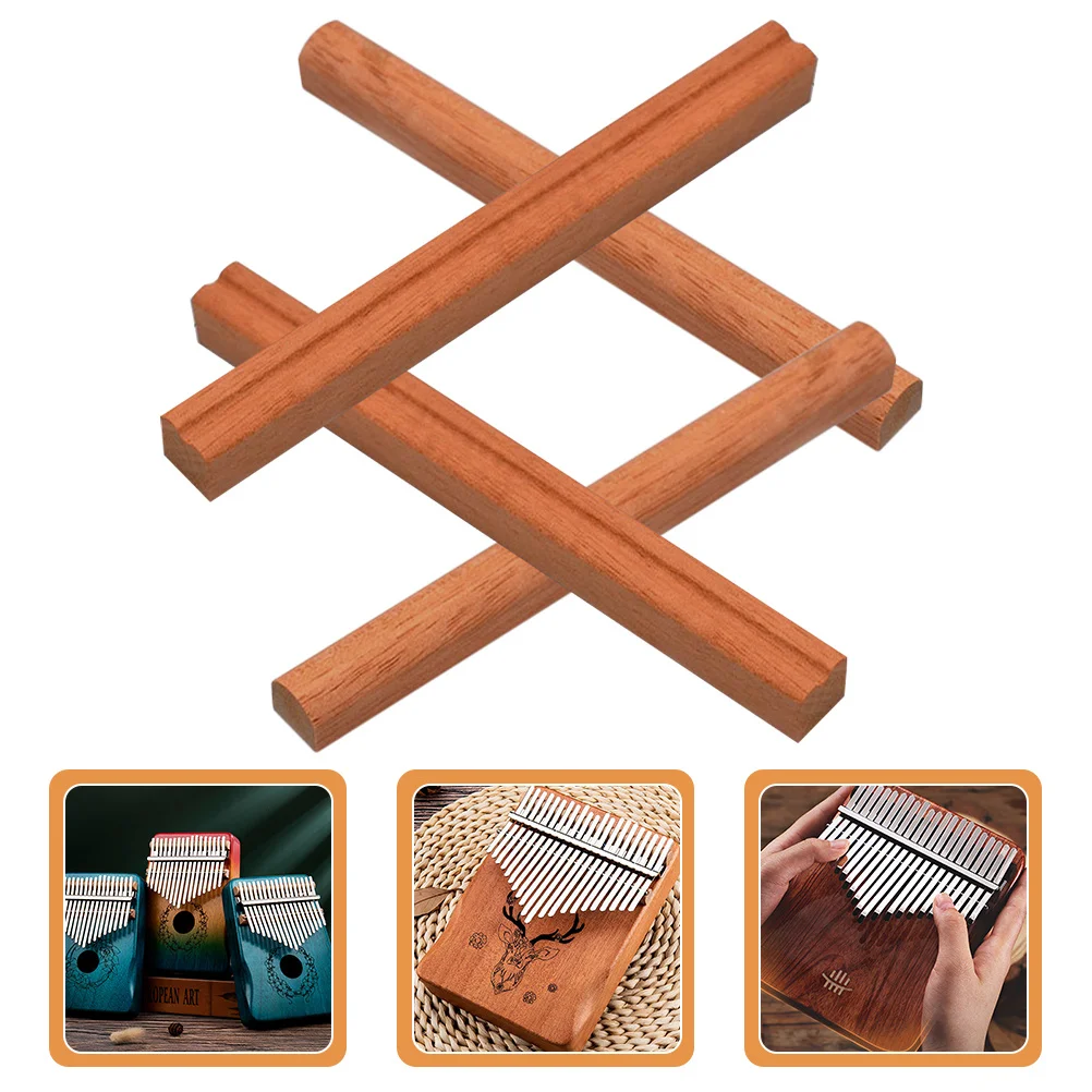 

2 set Thumb Piano Bridge 17-Key Kalimba Diy Replacement Wooden Bridge For Sound Enhancement Natural Wood Accessory Tool Part