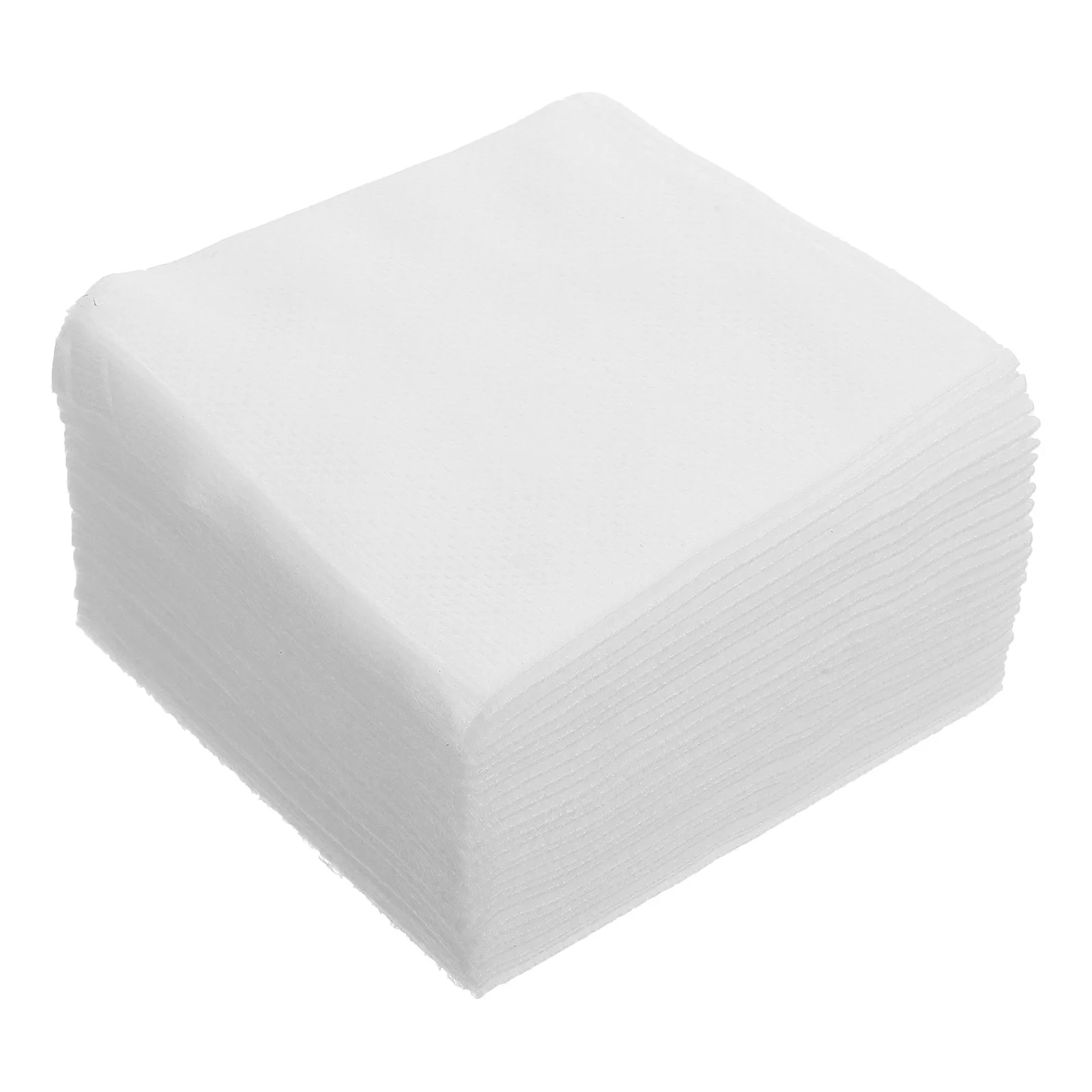 200 個メイク落としパッド不織布フェイシャルクレンジングパッド顔爪用耐久性のあるソフトポータブル美容ツール