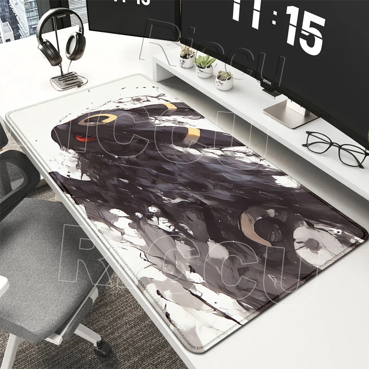 Cool Anime Pattern Mouse Pad Pokemon Aesthetics Carpet Non-slip Deak Mat Computer Mechanical Keyboard Pad Office Accessories Pad