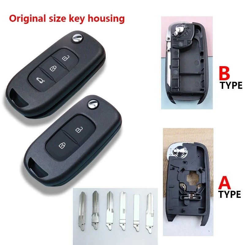 

2 3 buttons Car Key Housing Fob Shell Remote Accessories for Renault Express Uit 2022
