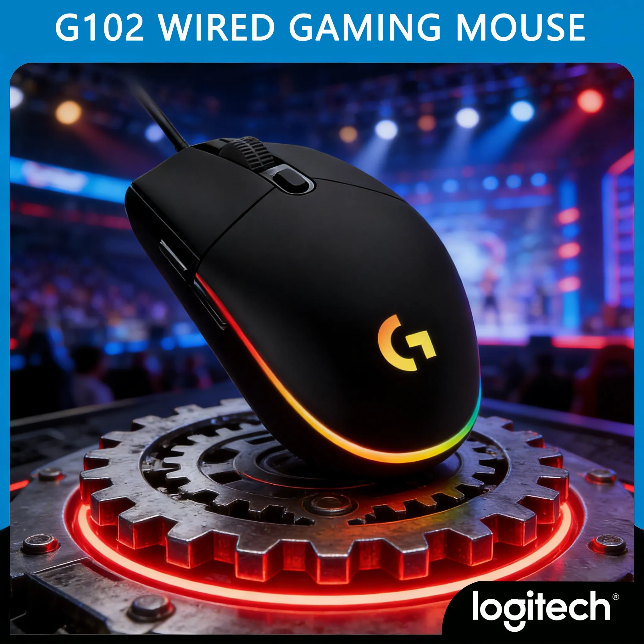 

Logitech G102 Wired RGB Gaming Mouse 6 Programmable Buttons High Precision