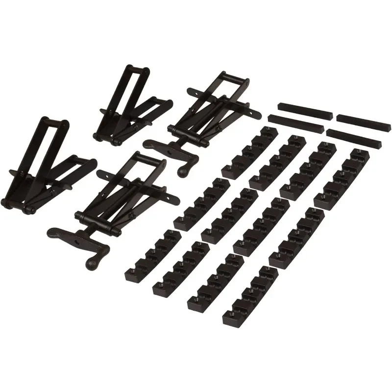 

2 Pack of 4 Way Pressure Clamps for Clamping Panels From All Four Directions. For Woodworkers, Cabinet and Furniture Makers (2 f