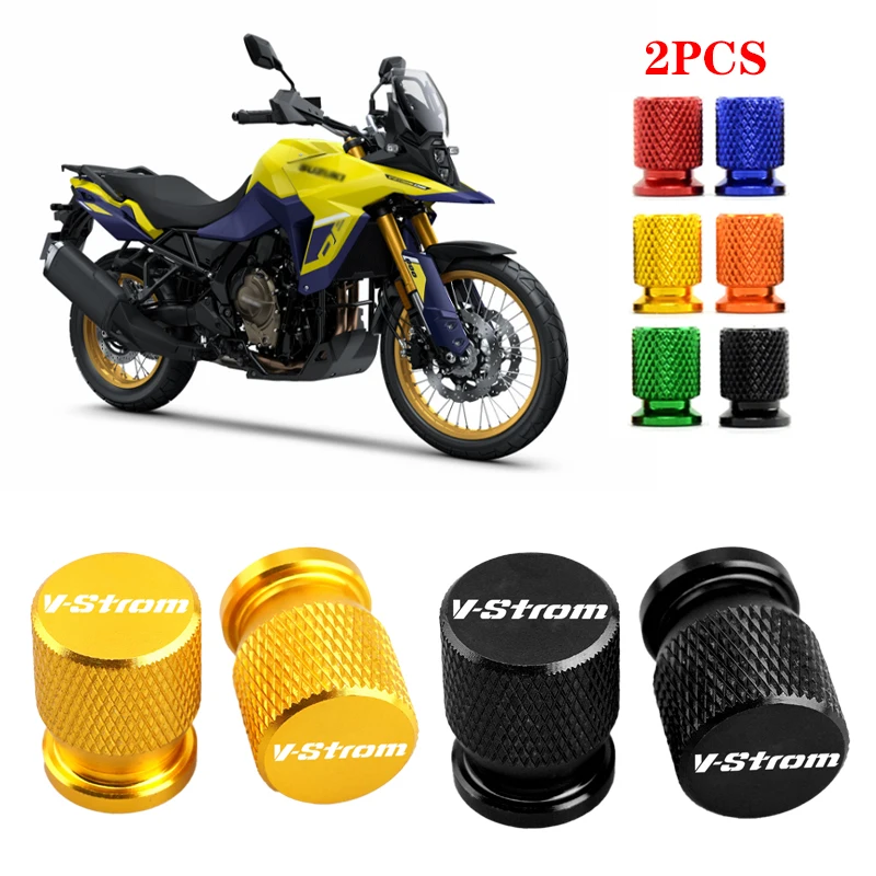 Motorcycle Tire Valve Caps For SUZUKI V-STROM DL 250 650 1000 1050 XT 800 DE 800DE Vstrom 1000XT 1050XT XT DL1050 VStrom 800DE