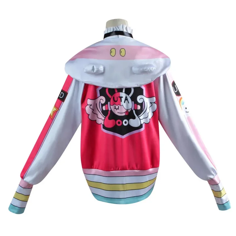 Anime Shanks Daughter Singer Uta Princess Cosplay Costume Accessories Coat Dress Earphone Sleeve Wig Halloween Suit