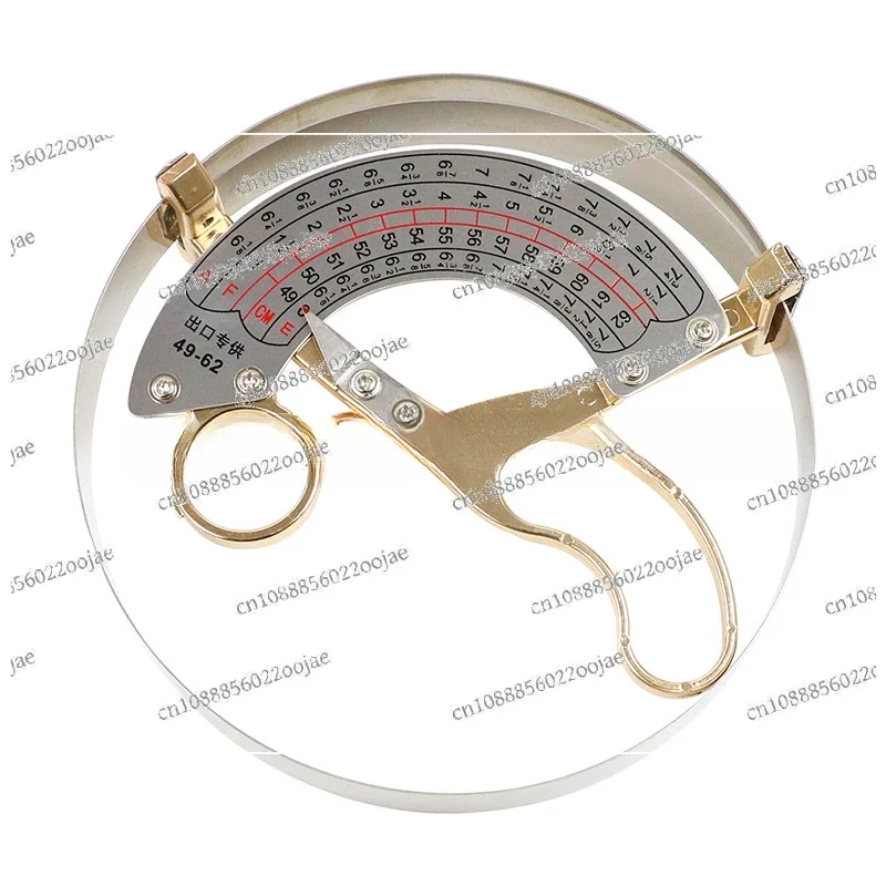 Hat Circumference Tool Adult Children Stainless Steel Measuring Cap Ruler Inner Diameter Head Circumference Ruler 49-62cm