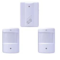 2V1 Wireless Alarm Guest Welcome Chime Door Bell PIR Motion Sensor For Shop Entry Company Security Protection Alarm Doorbell