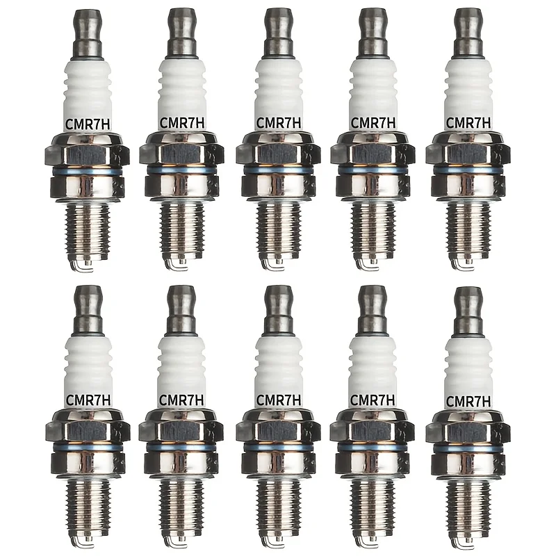 10Pcs CMR7H Spark Plug High Quality Lawn Mower Parts Fit Honda Husqvarna Stihl RedMax Garden Tools