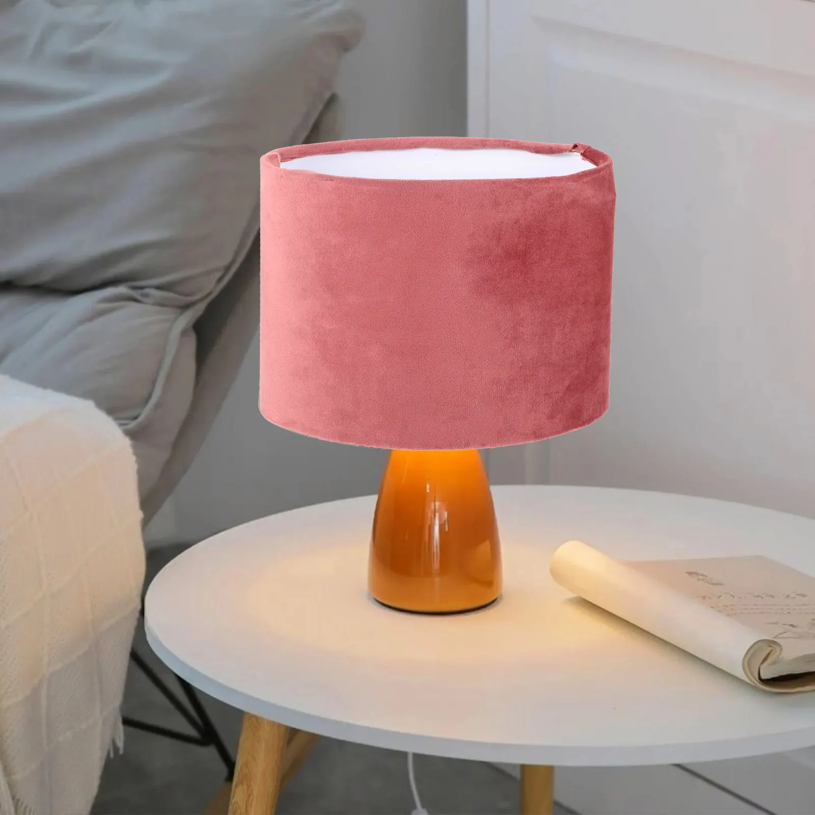 

Oval Lampshade Table Floor Lamp Cover Chandelier Wall Accessory Soft Warm Light Modern Decorative Home Light Shade