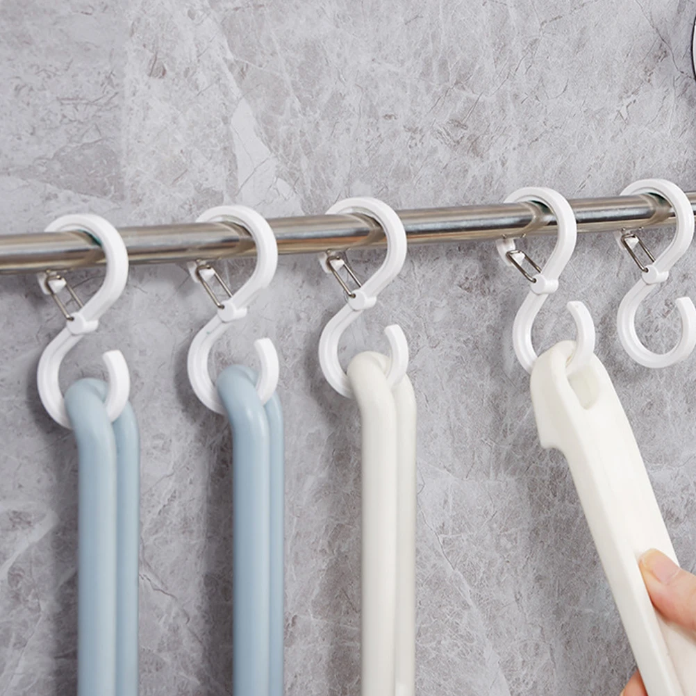 

Curtain Locking Hook Metal Shower Hanger Excellent Craftsmanship Bathroom Kitchen Bedroom Balcony Outdoor