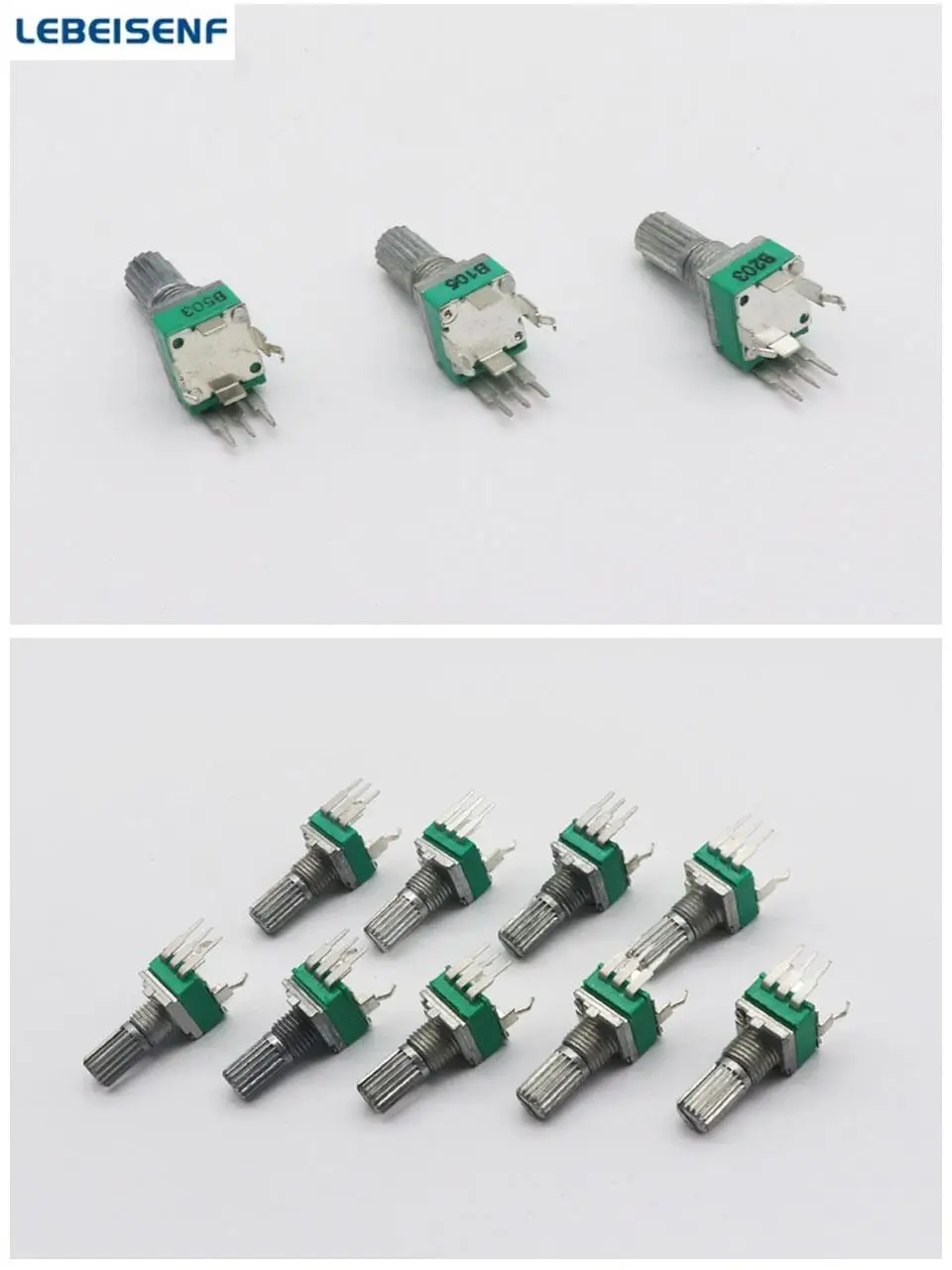 5pcs/lot Sealed RK097N single vertical potentiometer B1K B20K B50K B100K-B1M handle 15MM flowers