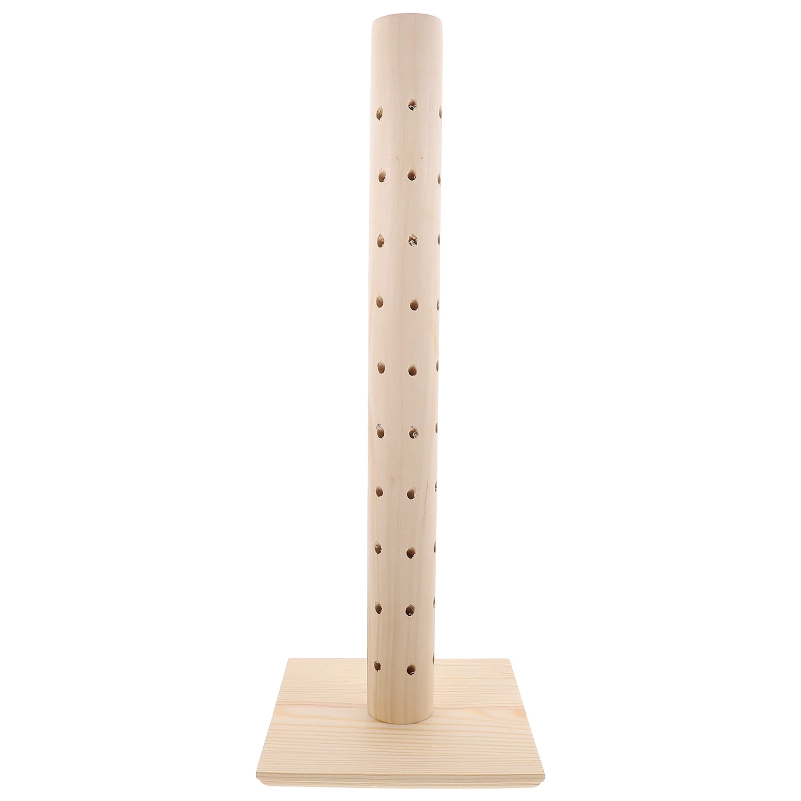 Lollipop Display Candy Holder Wood Material Round Lollipop Display Stand Holes Party Table Halloween Cake Stand Suckers