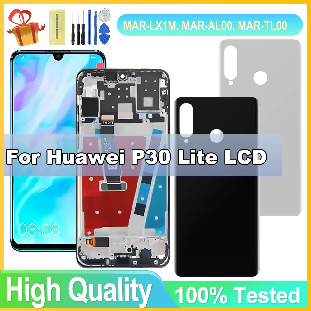 

High Quality LCD For HUAWEI P30 Lite LCD Display Touch Screen Digitizer Assembly For Huawei MAR-LX1 LCD Display