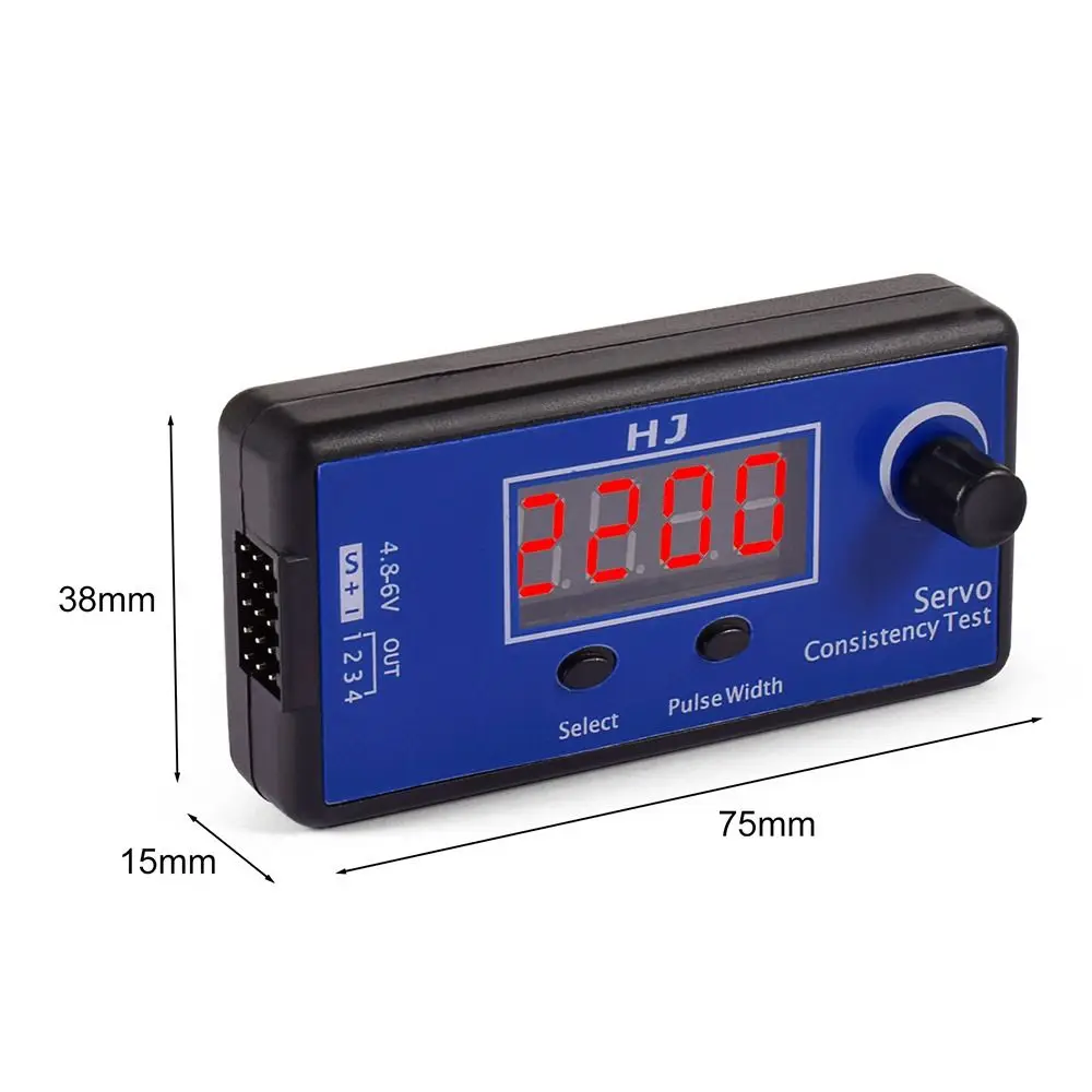 DC 4.8 ~ 6V RC testeur de servo testeur d'affichage numérique testeur de servo numérique 3 Modes contrôleur de vitesse numérique hélicoptère RC avion