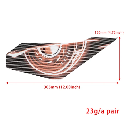 Imagen 2 del producto Para Kawasaki Ninja pegatina de faro NINJA 250 300 pegatina de faro de motocicleta pegatina de carenado frontal pegatina protectora de ojos