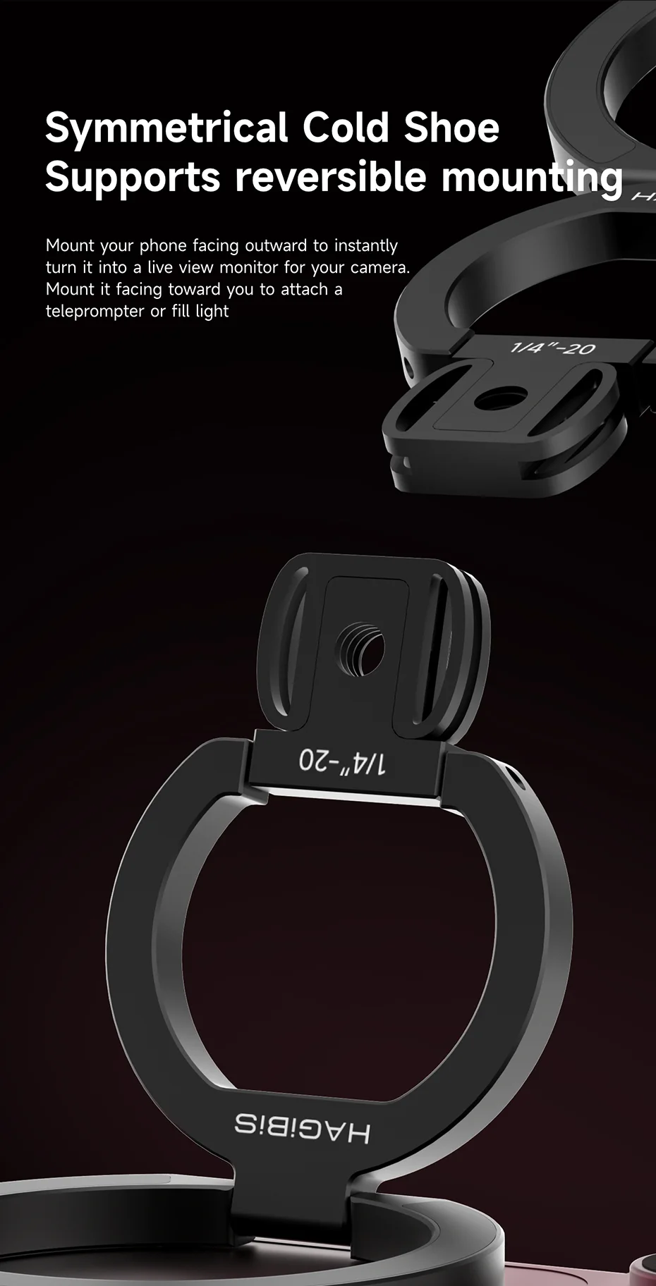 Hagibis Magnetic MagSafe Phone Tripod Mount
