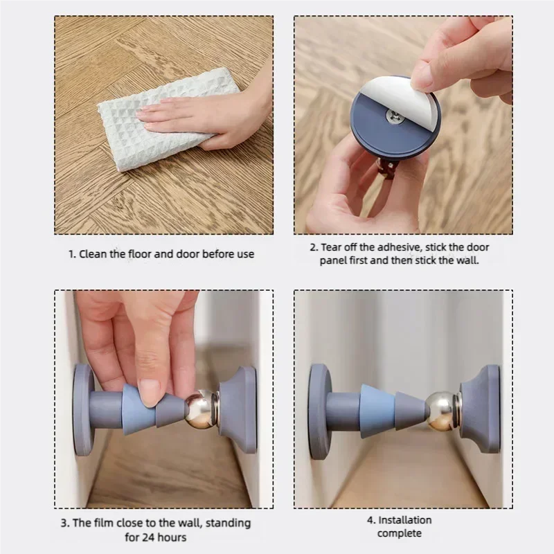 Xiaomi Youpin سيليكون الباب وقف سدادة مغناطيسية المضادة للتصادم يندبروف حاجز الباب سيليكون الباب شفط شنت حامل الباب