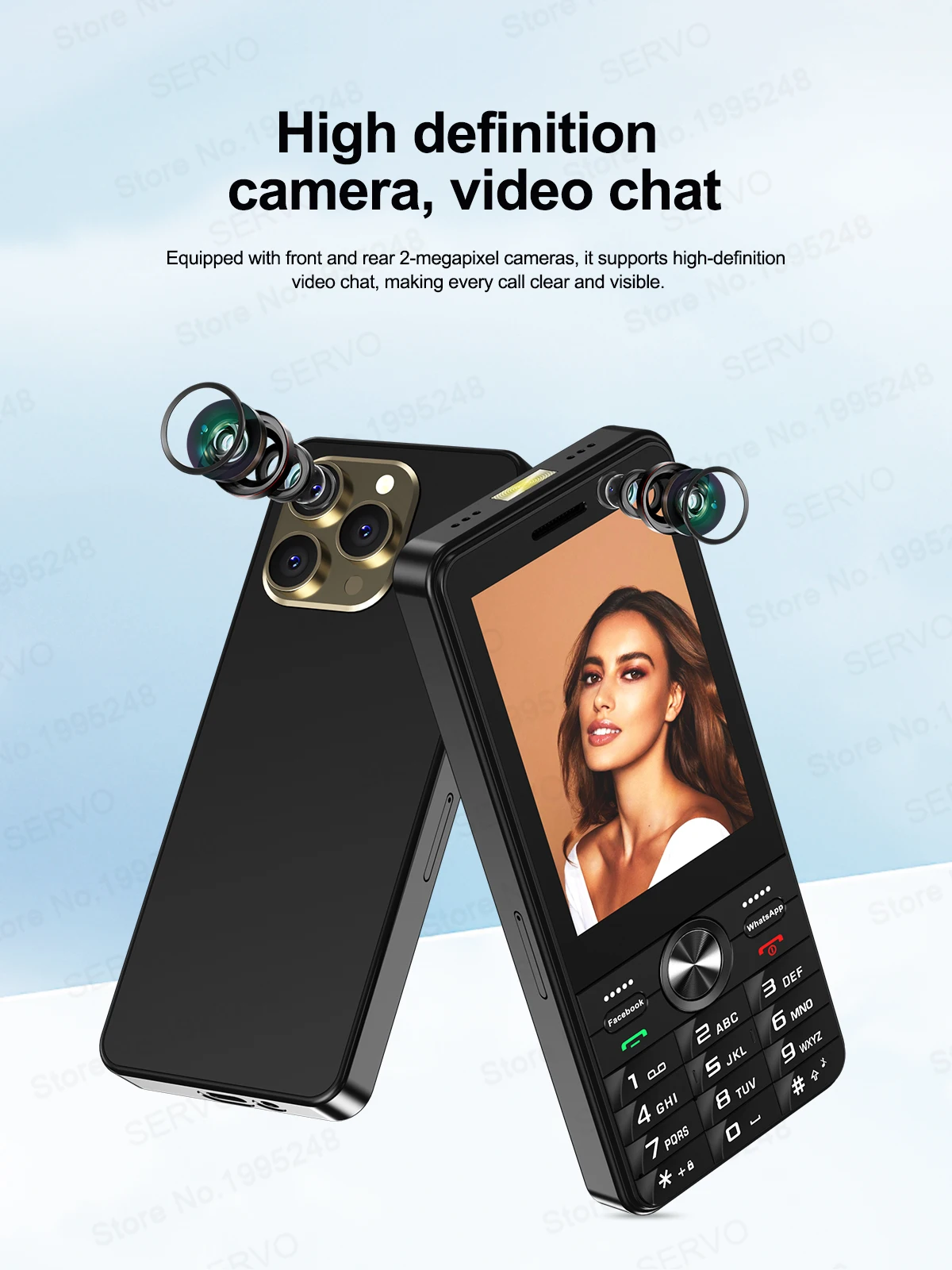 SERVO F24 PRO 4G Android Smart Phone 3.5" HD Screen MTK6737 2GB+16GB WIFI GPS Dual Camera Play Store Mobile Phone 2500mAh TYPE-C