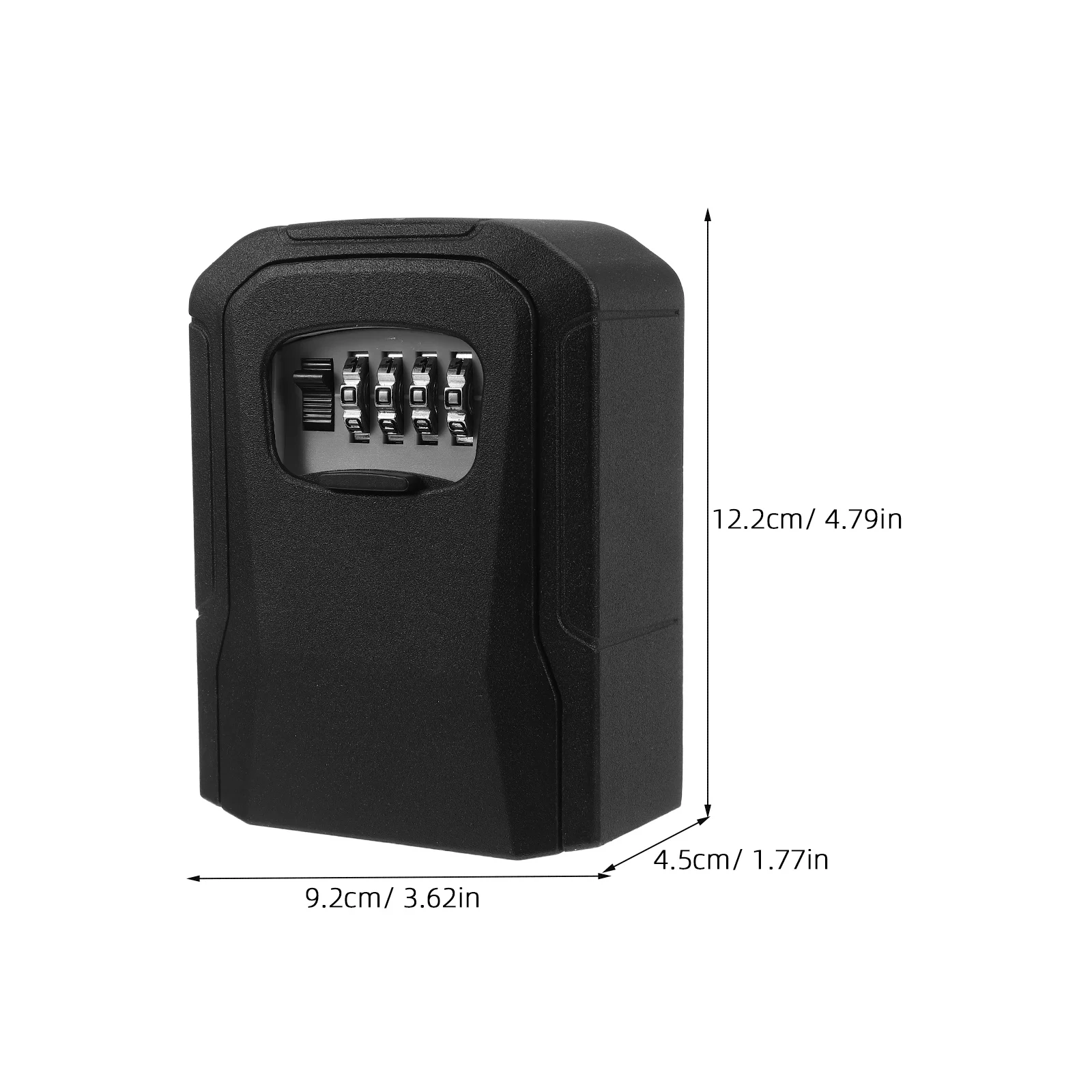 4-Digit Weatherproof Combination Key Lock Box Aluminum Alloy Outdoor Indoor Key Safe Storage Portable Password Lock Case For