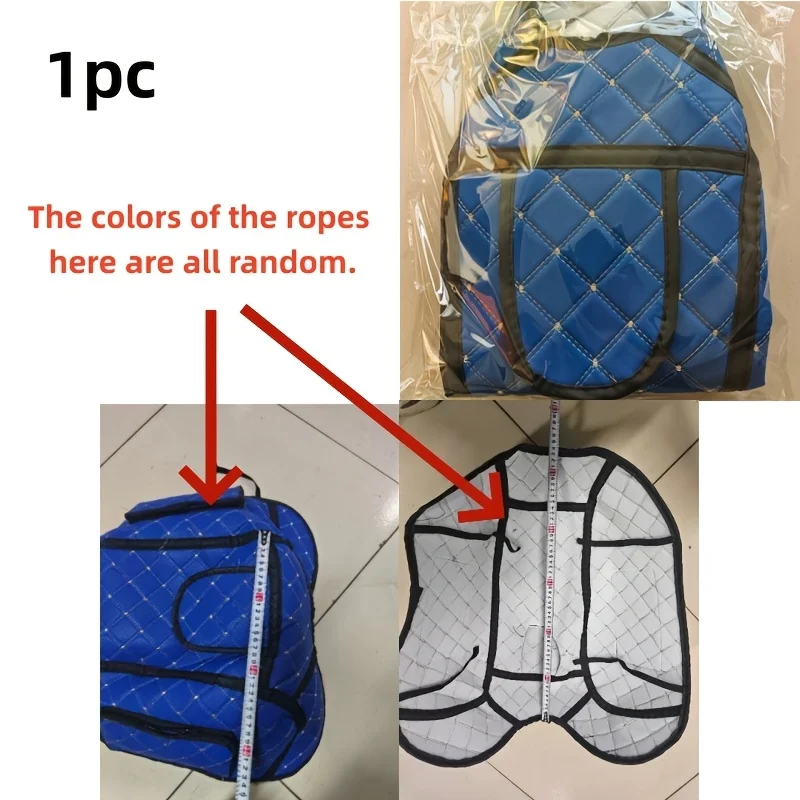 1 Motorcycle Fuel Tank Cover—Leather Fuel Tank Cover (Random Color of Inner Straps), UV-Resistant, Wear-Resistant, Universal Fit image 5