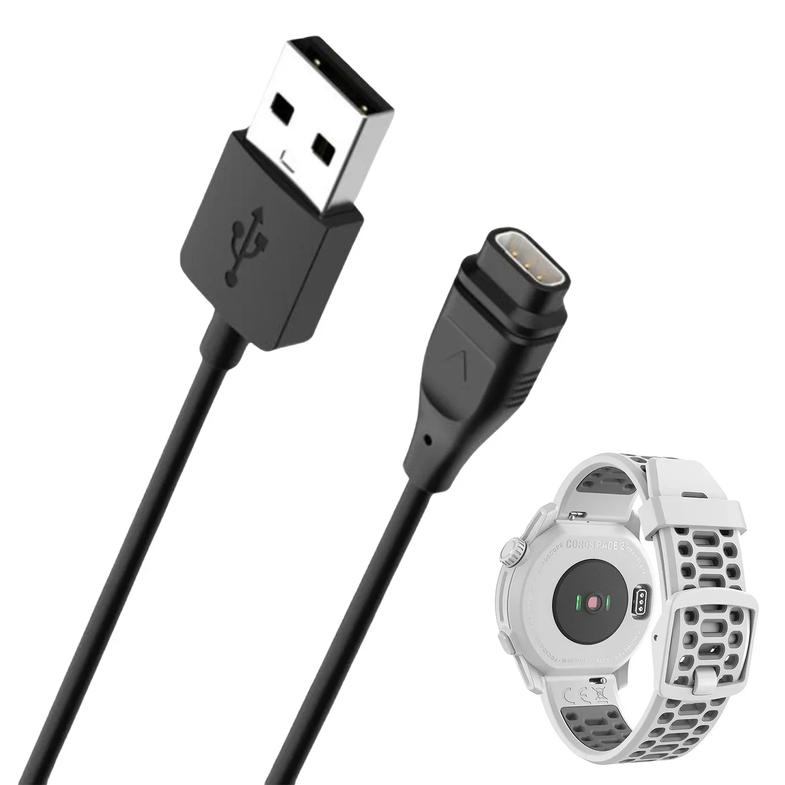 

100cm Charging Cable For Coros Vertix 2/APEX 2 Pro 42mm/Pace 2 3 USB Power Charger Cord Smart Watch Accessories