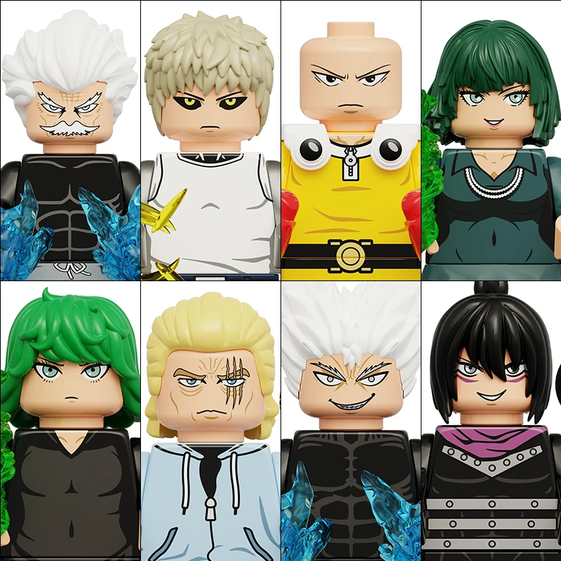 KDL841 واحد لكمة سوبرمان أنيمي جمع الاطفال سايتاما تورنادو الفضة فانغ أطقم منمذجة لتقوم بها بنفسك تجميع الإبداعية هدية للأولاد