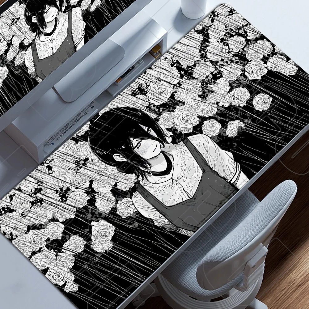 

HD Chainsaw Man XXL Mouse Pad Anime reze Gamer Makima Gaming PC Accessories Mouse pads Large Keyboard Desk Mat Computer Keyboard