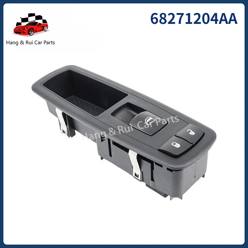 Interruptor de Vidro Elétrico Automotivo 68271204AA 8 Pinos para Chrysler 200, Dodge Dart, Journey, Jeep Cherokee 2014-2019 Dianteiro Direito
