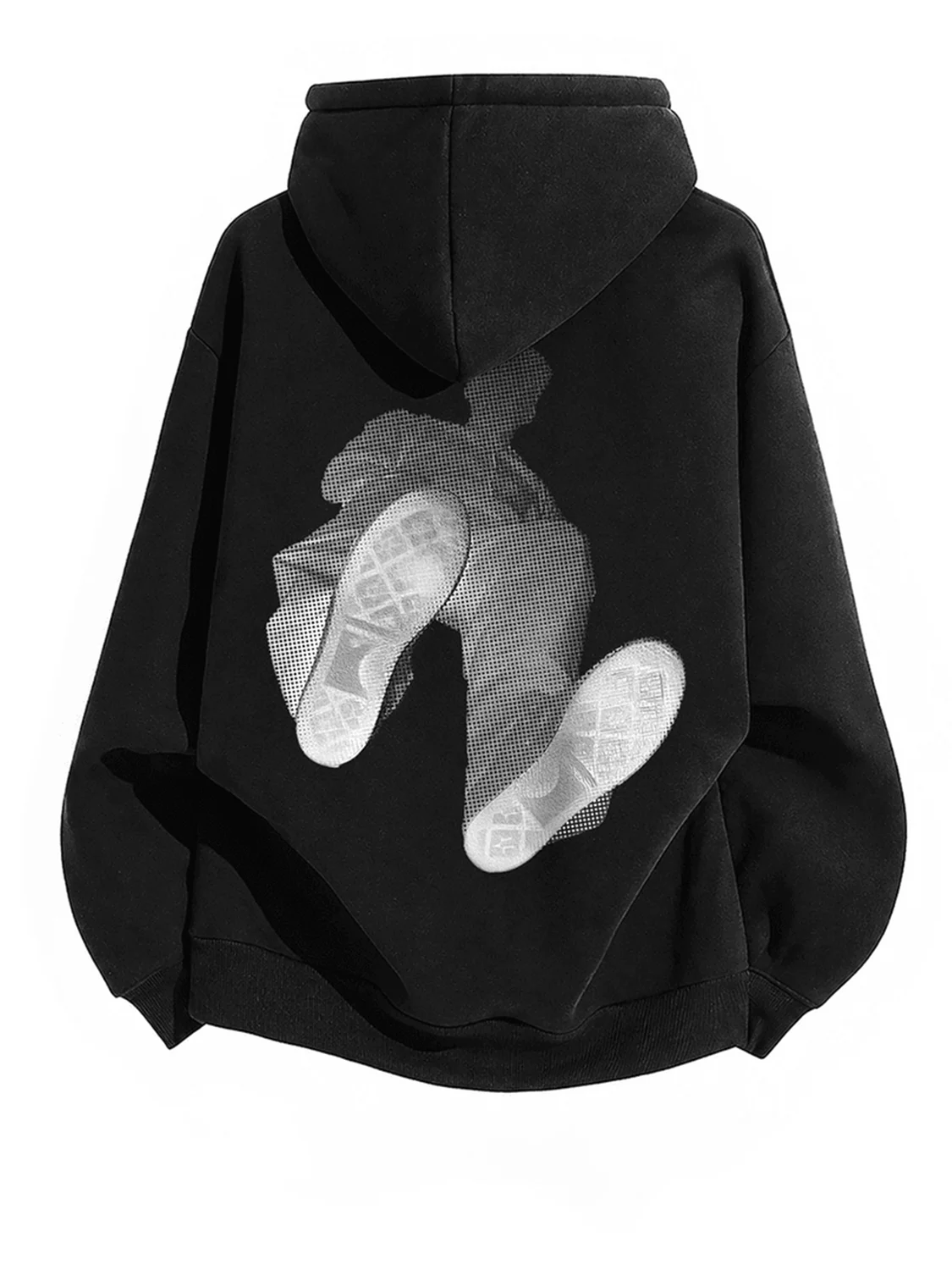 Moletom Americano Estilo Heavyweight Unissex Oversized com Forro de Lã Casual Streetwear Hip Hop para Homens e Mulheres
